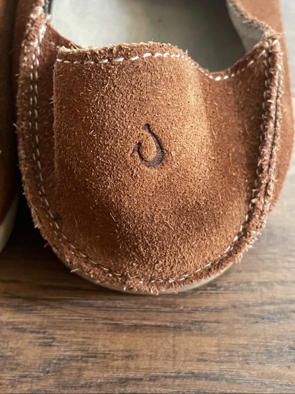 Olukai Women’s Nohea Perf Brown Suede Leather Loafers Size 9 - Picture 8 of 13